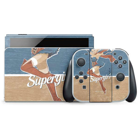 DC Comics Bombshells Supergirl Nintendo Switch OLED (2021) Skin